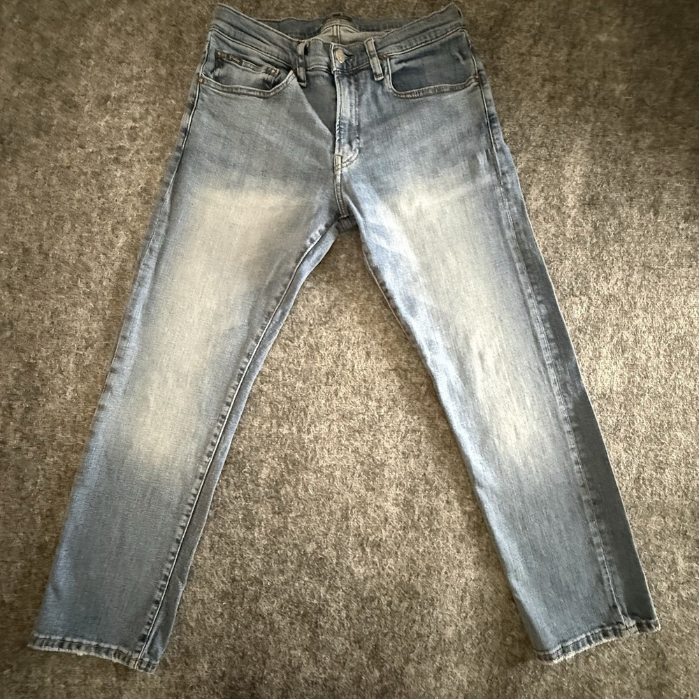 Polo Ralph Lauren Hampton Relaxed Straight Jeans Mens 32x30 Light Wash